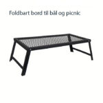 Foldbart bålnet og picnic bord