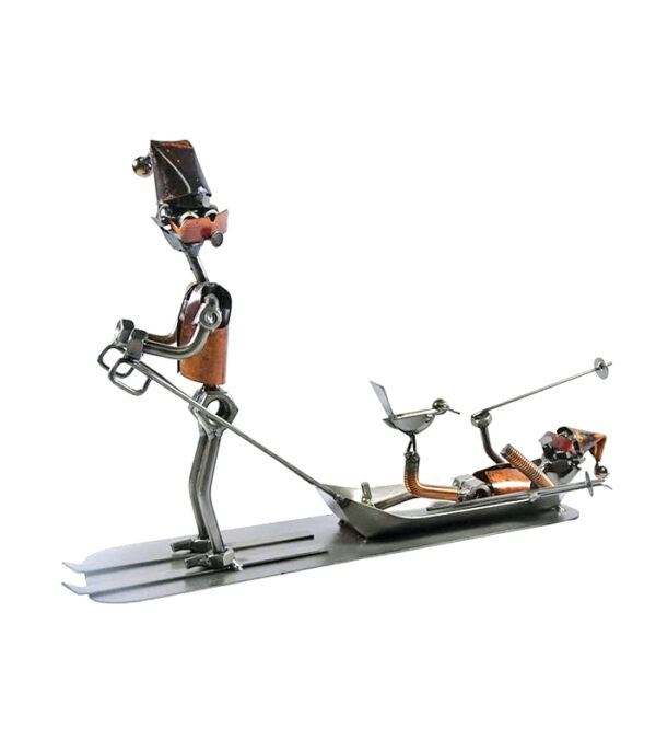 Gave bjergredning Skipatrulje med skiløber i banan