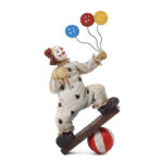 Cirkusklovn deko figur med balloner