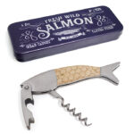 Proptrækker Vildlaks vin og Flaskeåbner som gave til vindrikker