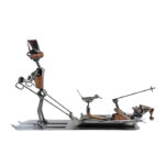 Skiredning med banan metalfigur Gave til uheldig skiløber. Gave til årets værste skiløber med brækket ben