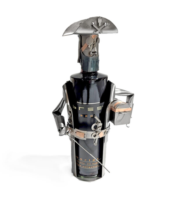 Sjov vinholder udført som sørøver. gave til sømand eller kaptajn