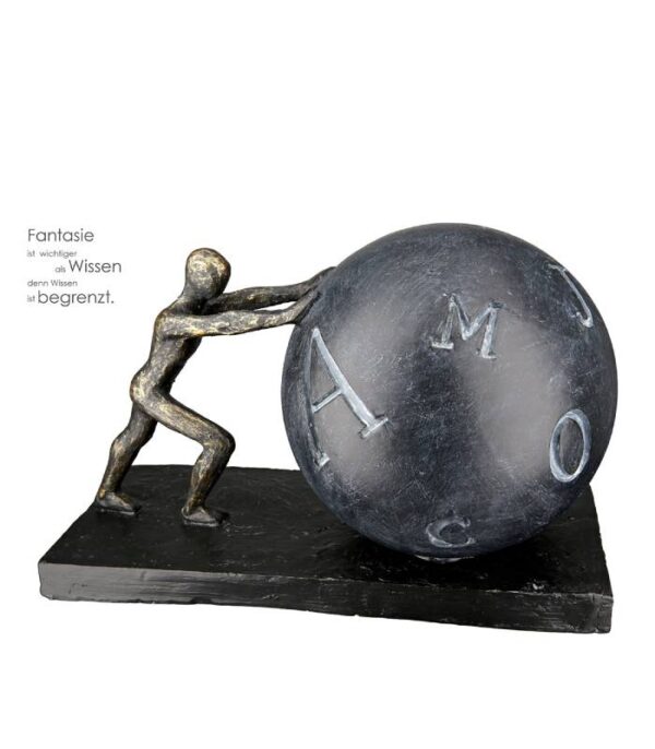 skulptur om fantasi og viden