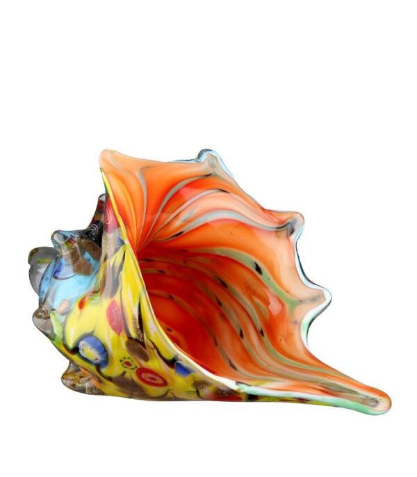 konkylie glaskunst i farver