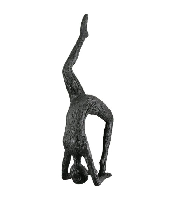 gave yoga skulptur dyrker sort figur