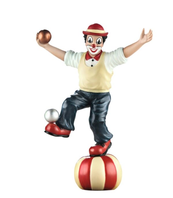 gave til travl karrieremand - håndmalet klovnefigur og akrobat