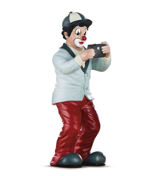 klovn den dygtige fotograf som gave til fotografen - håndmalet figur