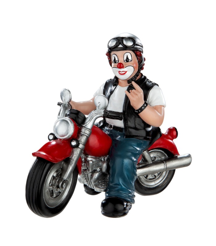haandmalet_biker Håndmalet biker motorcykel - gave til motorcykelentusiasten
