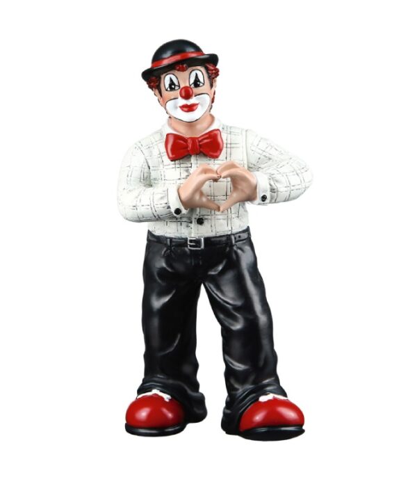 Håndmalet klovnefigur som gave med kærlighed