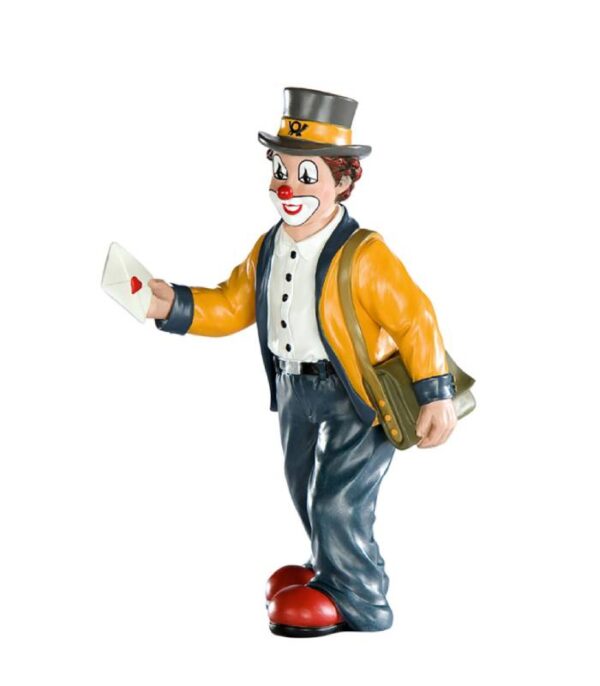 Håndmalet klovnefigur med kærestebrev - gave kæreste med kærestebrev