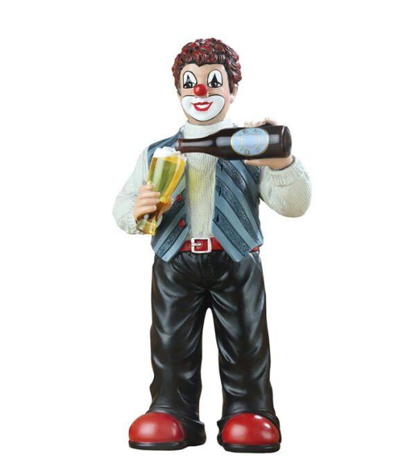 Gave til far livsnyder eller ølbrygger som elsker en kold øl. klovn med fyraftensøl