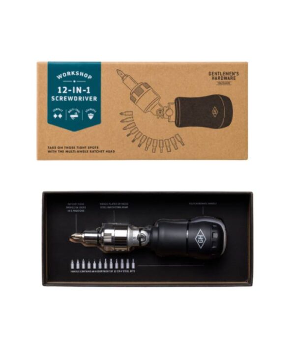 Multiværktøj Skruetrækker fra Gentlemen´s Hardware til mange vinkler