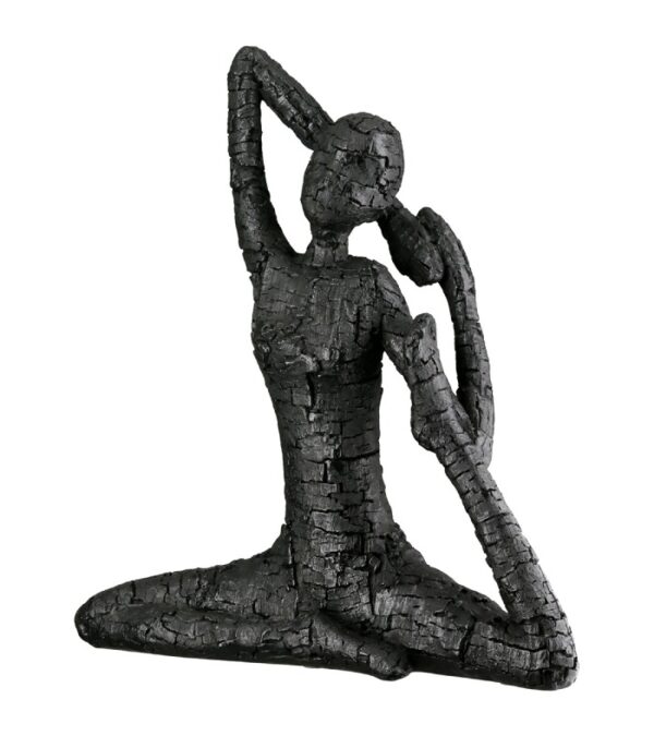 yoga skulptur kvinde arme bag hovedet