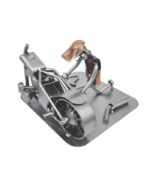 motorcykelmekaniker metalfigur som gave til mc mekaniker